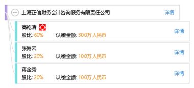 上海正信財務會計咨詢服務有限責任公司